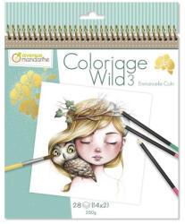 Pátria Papír Kreatív Színezőfüzet Avenue Mandarine Wild 3 Spirálos