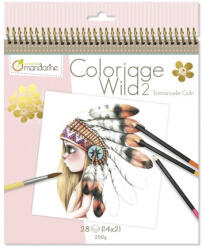 Pátria Papír Kreatív Színezőfüzet Avenue Mandarine Wild 2 Spirálos