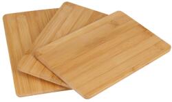 Pufo 3 db univerzális konyhai aprító készlet Pufo bambuszfából, barna, 23 x 17 cm (Pufo4081)