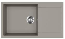 Evido Cubo XL 6S Compact gránit mosogató, platina 442060