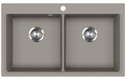 Evido QUADRO 9 - Gránit mosogatótálca - platina színben (442064)