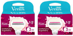 Venus Gillette Venus ComfortGlide Miami női borotvabetét Sugarberry illattal (2x3 db)