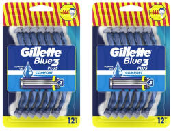 Gillette Blue3 Plus Comfort eldobható borotva (2x12 db)