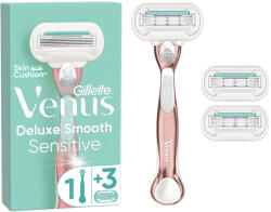 Venus Gillette Venus Deluxe Smooth Sensitive borotva (3 db borotvabetéttel) - pelenka