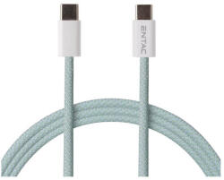 Entac kábel 60W-ig USB-C to USB-C 150cm Türkiz (ECUSB-CC3)