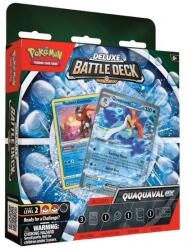 Asmodee Pokémon TCG Deluxe Battle Deck - Meowscarada ex & Quaquaval ex Gyűjtői Kártyacsomag Zöld (PCI85258-ZOLD) - hellojatek