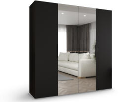  MARBELLA 2 ruhásszekrény 200x202x52 - fekete (10000014331)