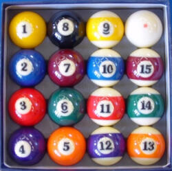 Aramith Golyókészlet Super Aramith Pool 2, 1/4 normál méretű