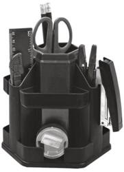 PD Írószertartó Forofis 14 részes műanyag, forgatható, fekete (91601)