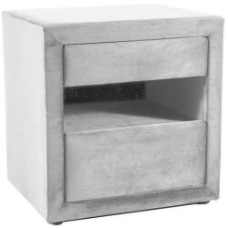 SIGNAL MEBLE Éjjeli szekrény ET-003 Szín: Világos szürke/ Bluvel 03