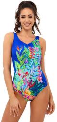 Spin Costum de baie întreg Ryda albastru cu flori, XXL Costum de baie dama