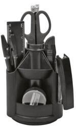 PD Írószertartó Forofis 11 részes műanyag, forgatható, fekete (91600)