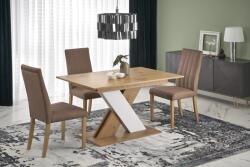 Halmar XARELTO bővíthető étkezőasztal Lancelot tölgy / fehér 130-175x85 cm
