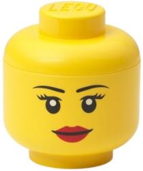 LEGO® Sárga LEGO® Girl fej alakú tárolódoboz 19 cm (LG-40311725)