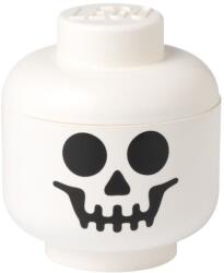 LEGO® Fehér LEGO® Skeleton fej alakú tárolódoboz 24 cm (LG-40320808)