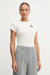 BOSS Orange pamut póló - bézs L - answear - 20 990 Ft