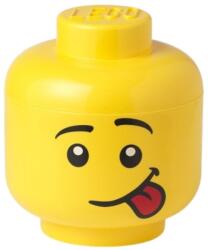 LEGO® Sárga LEGO® Silly fej alakú tárolódoboz 19 cm (LG-40311726)
