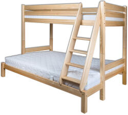  Fából készült emeletes ágy 90/140x200 cm - fenyő