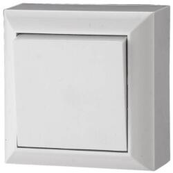 GAO 0323H "Business line" nyomókapcsoló, falon kívüli, hátlappal, fehér, 230V, 10A (0323H)