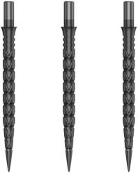  Darts fémhegy Cuesoul Touch Point II V Cuts fémes szürke, 33mm