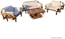 gobamboo Bambusz kerti bútor szett Komodo