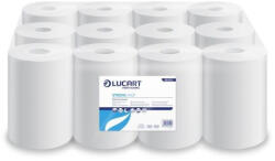 Lucart Strong 14 CF, belső letekeredésű kéztörlő, 2rétegű, 14cm cellulóz, 58m/tekercs, 12tek. /zsugor