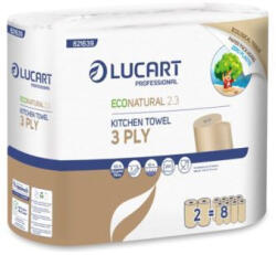 Lucart EcoNatural 2.3 kéztörlő, 3r. , 2tekercs/csomag, 12csomag/zsugor