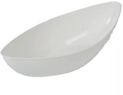  Műanyag tál ovális alacsony fehér M7x31, 5cm (MD032)
