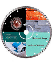 Red Mountain Disc diamantat pentru materiale de constructii Red Mountain, Turbo Segmentat presat la rece (RM74-GRDWC350) Disc de taiere