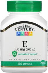 21st Century Vitamin E, 180 mg, 110 капсули, 21st Century (9136)