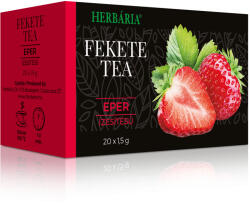Herbária fekete tea 20x1, 5 g (Eper) (0010009797)