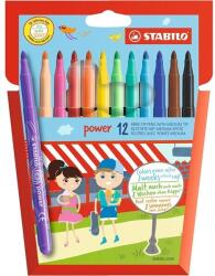 STABILO Power filctoll készlet, vegyes színű, 12 db-os