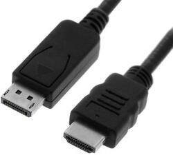 Roline 11.99. 5781 Displayport - HDMI Apa - Apa Kábel - 2 m, Fekete (51736 / 11.99.5781)