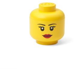 NHG LEGO STORAGE HEAD (MINI) - GIRL tárolódoboz 360ml 40331725 (40331725)