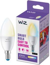 Philips Whites intelligens LED izzó, Wi-Fi, C37, E14, 4.9W (40W), 470 lm, állítható fényhőmérséklet (2700K-6500K), kompatibilis Google Assistant / Alexa / Siri