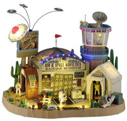  Lemax the air & space novelties hangar museum Spooky Town 2025