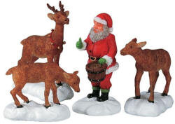 Lemax santa feeds reindeer s/4 General 2005