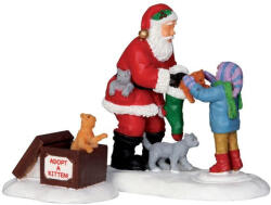 Lemax santa and kittens s/2 General 2012 - dekorfalvak