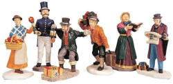 Lemax townsfolk figurines s/6 Caddington Village 1999 - dekorfalvak