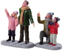 Lemax people admiring fireworks s/2 General 2019