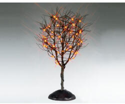  Lemax dry tree with orange lights Spooky Town 2025