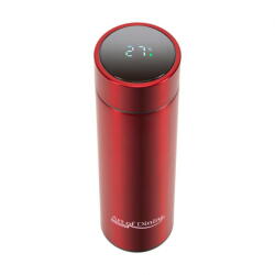 Heinner Termos HR-AER-TM45R cu pereti dubli din inox, 450ml, Touch&Light, Rosu (HR-AER-TM45R)