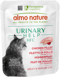 Almo Nature 24x50g Almo Nature HFC Urinary Help Csirkefilé & áfonya nedves macskatáp