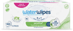WaterWipes 6x WATERWIPES Műanyagmentes nedves törlőkendők Hydrating clean 60 db ( 360 db ) - vital24