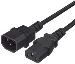 PremiumCord IEC Táp Fekete 3m KPS3 (KPS3)