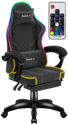 Huzaro Gamer szék Space RGB lábtartóval fekete (Space_37_RGB_Black)