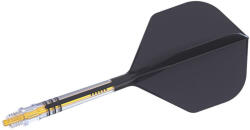 Cuesoul Fluturas si tija darts Cuesoul ROST T19, negru-galben, fluturas tip Small Standard Wing, tija din ca (CS163498)