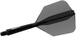 Cuesoul Fluturas si tija darts Cuesoul ROST 77, negru transparent, fluturas Big Wing si tija medie (CS165317)