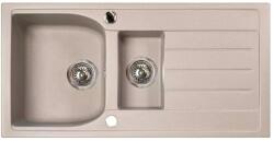 Marmorin Lukka 1, 5 Medencés Mosogató Gyümölcsmosóval És Csepegtetővel 960X480X190 Warm Gray