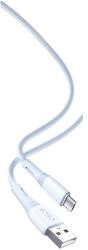 XO NB225 micro USB adatkábel (Kék) - szilikon, kétszínű kivitel